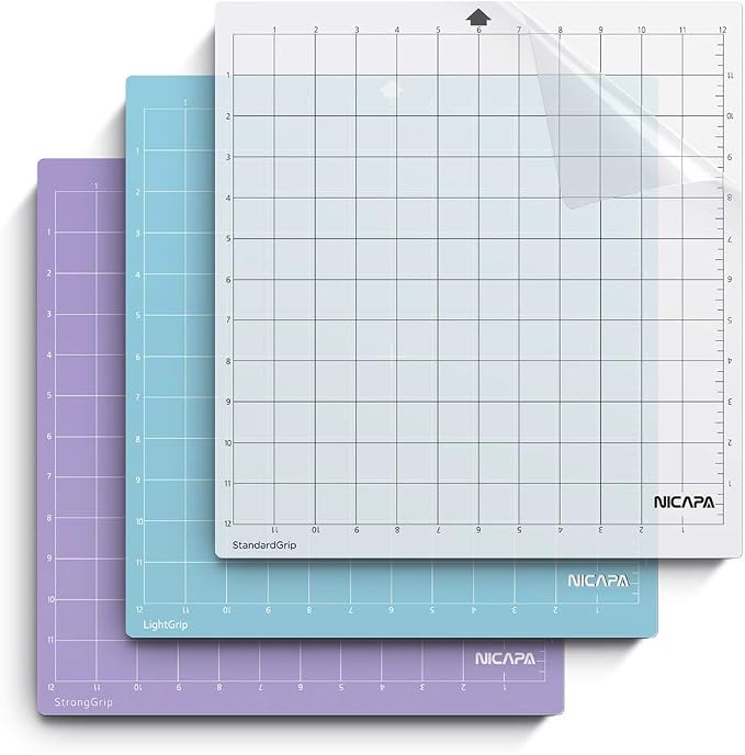 Replacement Cutting Mat for Silhouette Adhesive&Sticky Non-Slip Flexible Square by NICAPA