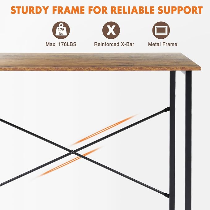 Sweetcrispy 47-Inch Small Computer Desk - Image 5