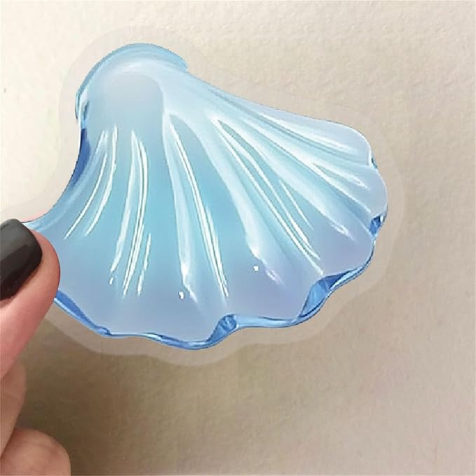 50PCS Sea Shell Stickers Aesthetic PET Conch Stickers Clamshell Pearls Decal - Image 2