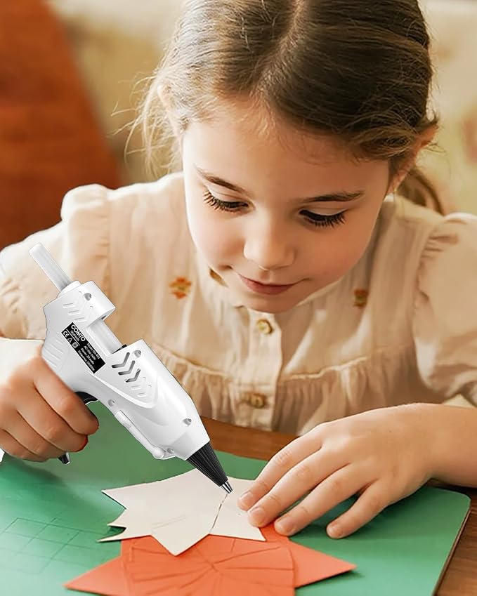 Mini Hot Glue Gun with 100 Glue Sticks, Precision Glue Flow, Extra-Long 55" Cord - Image 4