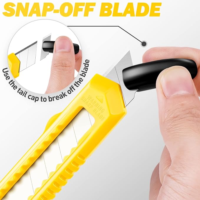 DIYSELF 14 Pack Box Cutter Retractable, 18mm Box Knife, Utility Knife - Image 5