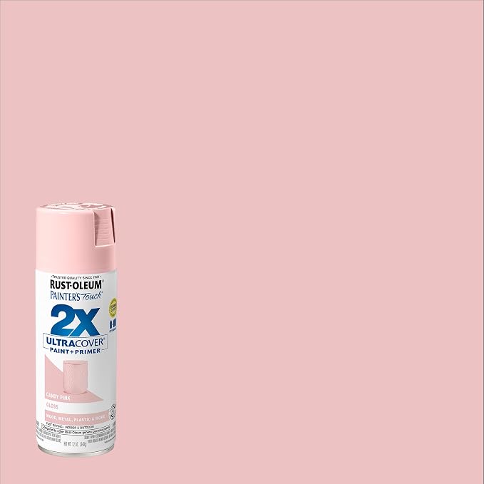 Rust-Oleum Painter's Touch 2X Ultra Cover Spray Paint, Gloss Candy Pink | - Image 2