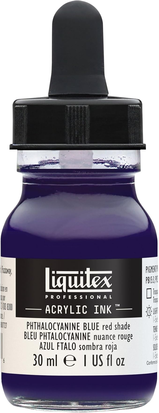 Liquitex Professional Acrylic Ink, 1-oz Jar, Phthalocyanine Blue Red Shade by Liquitex