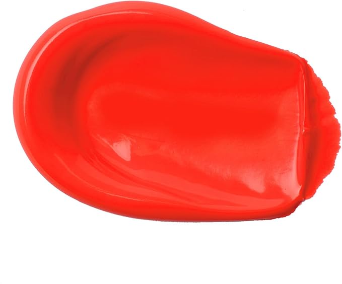 Liquitex BASICS Acrylic Paint, 118ml Tube, Fluorescent Red - Image 2