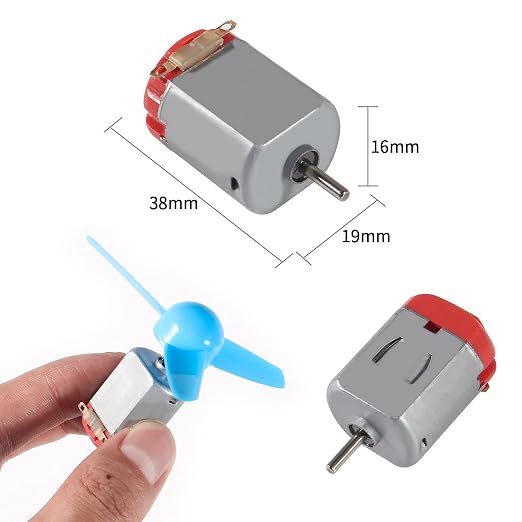 Electric DC TT Motors Kit Plastic Gears AA Battery Holder Case - Image 3