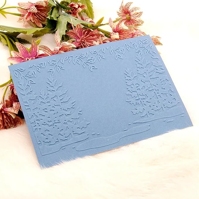 6 Pcs Embossing Folders for Card Making Embossing Stencil Template DIY Plastic - Image 8
