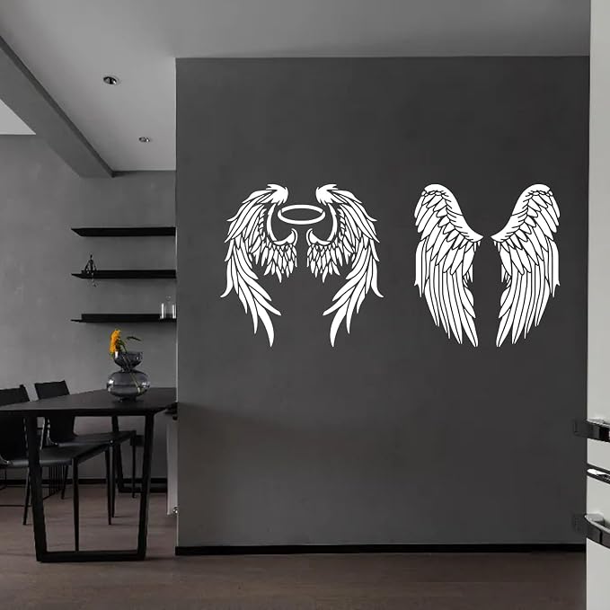 ORIGACH 4PCS Large Angel Wings Stencils 11.8x11.8 inch, Durable Flexible DIY - Image 7