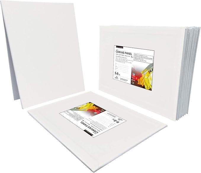 PHOENIX Small Painting Canvas Panels 6x8 Inch, 12 Value Pack - 8 Oz Triple - Image 5