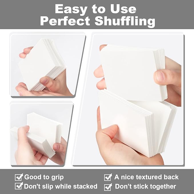White Card Sleeves 200 Pack, Standard Card Sleeves Sturdy Sleeves Matte Back - Image 4