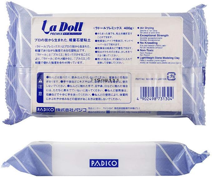 PADICO AIR Dry Stone LA Doll Premix Clay 400 GM - Image 2