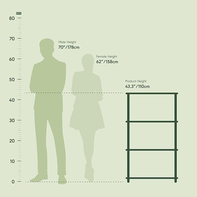 Furinno Turn-N-Tube 4-Tier Multipurpose Shelf Display Rack - Image 5