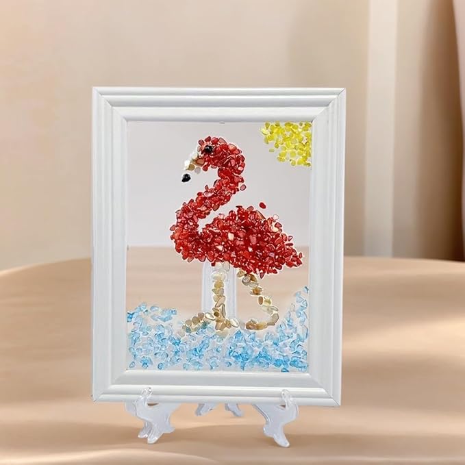 Sea Glass Art Kit, Mosaic Glass Photo Frame Set 9.5x7.5 Inch, Handcraft Style - Image 7