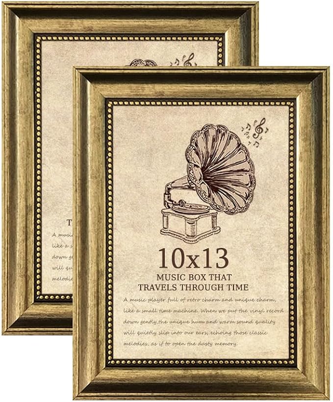 TKYGU10x13 Picture Frame set of 2-Vintage Frames by TKYGU