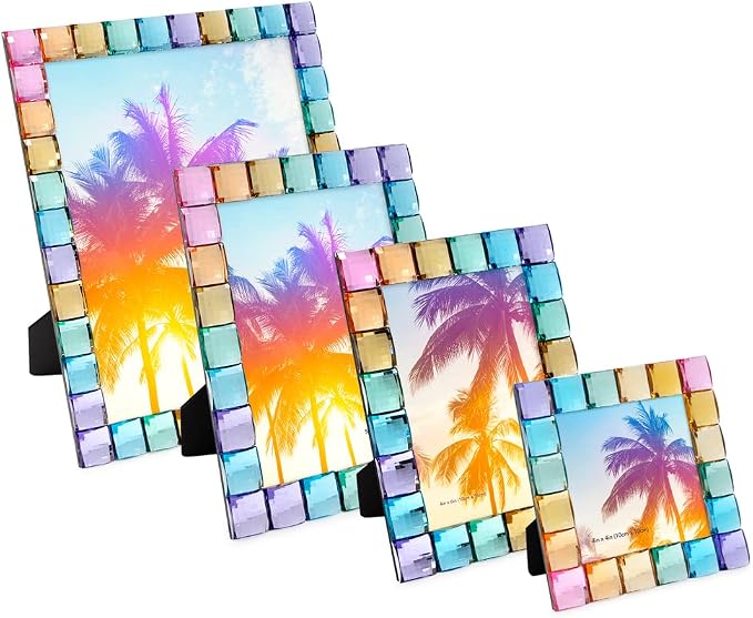 Isaac Jacobs Decorative Sparkling Jewel Picture Frame, Photo Display & Home - Image 4