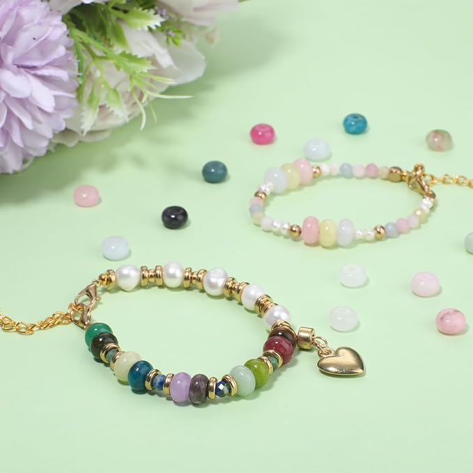 Songxi 5x8mm Natural Blue Emperor Stone Rondelle Beads, Gemstone - Image 4