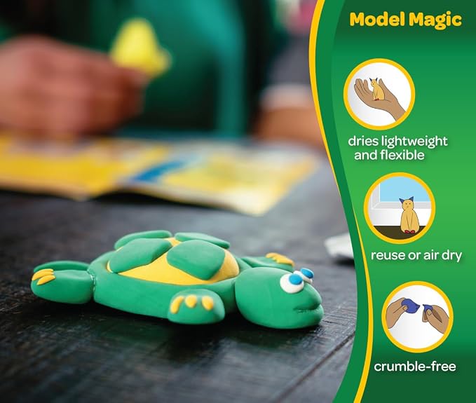 Crayola Model Magic White, Teacher Must Haves & Classroom Essentials, Air‑Dry - Image 8