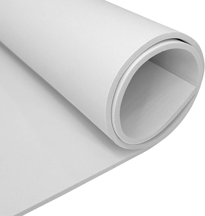 biguphate EVA Foam Roll - 5mm Thick White Craft Foam Sheets - 15" x 39" Large by Biguphate