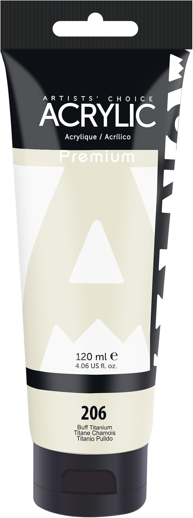 AUREUO Buff Titanium Acrylic Paint, 4 Fl Oz / 120ml Single Tube, Rich Pigment by AUREUO