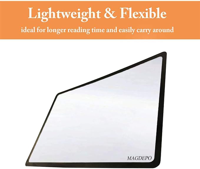 MAGDEPO 3X Magnifying Sheet 3 Pack Plastic Lightweight Page Lens + 3 Card - Image 5