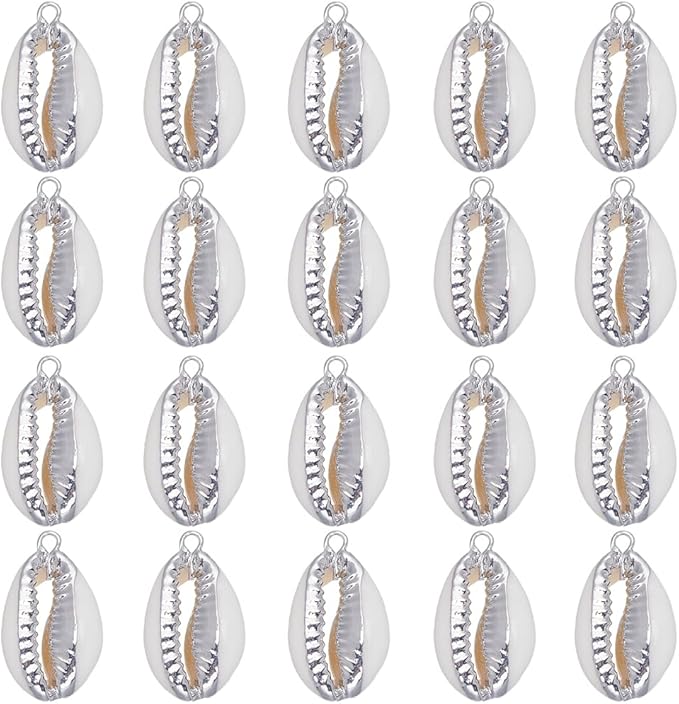 SUNNYCLUE 1 Box 20Pcs Seashell Charm Seashell Charms Bulk Natural Cowrie Shell by SUNNYCLUE