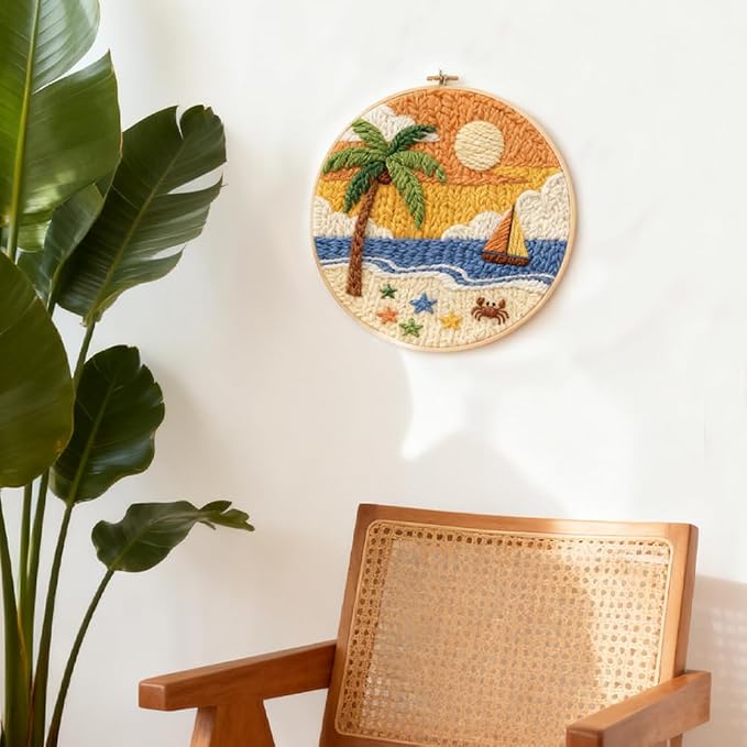 INFUNLY Sea Beach Punch Needle Kits - Image 5