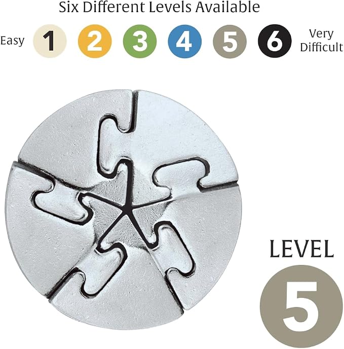 BePuzzled | Spiral Hanayama Metal Brainteaser Puzzle Mensa Rated Level 5 - Image 6