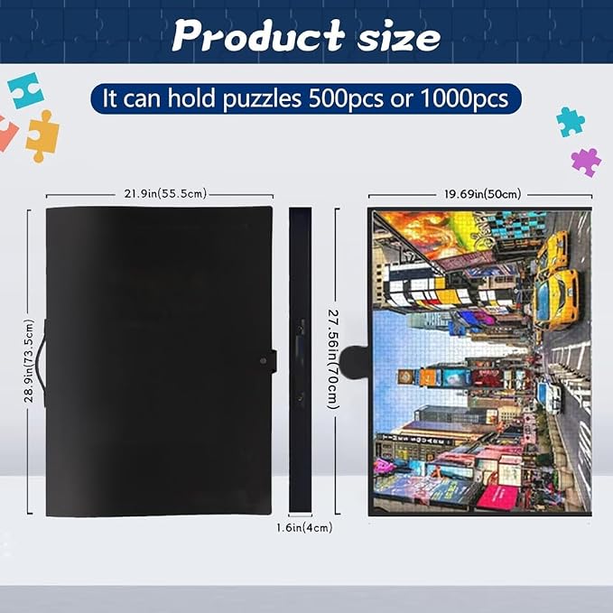 YMNLWZ Puzzle Storage 1000 Pieces Large-Capacity Storage Puzzle, 20 Transparent - Image 2