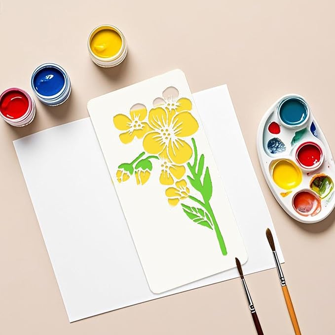 18 Sheet Reusable Flower Stencils - Image 4