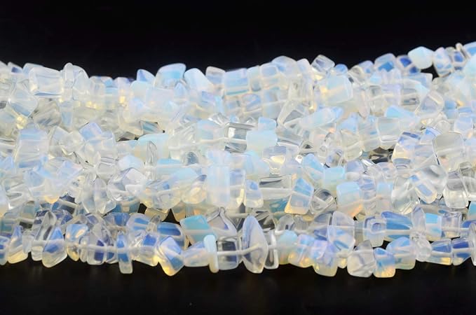 Natural Chip Stone Beads Opalite 5-8mm About 400 Pieces Irregular Gemstones - Image 4