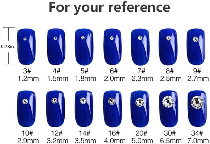 Onwon 1440 SS20 / 4.8mm Clear Crystal Flat Back Brilliant Round Rhinestones - Image 4