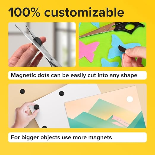 Peel-&-Stick Flexible Adhesive Magnets – 350 pcs Magnetic Dots - Image 3