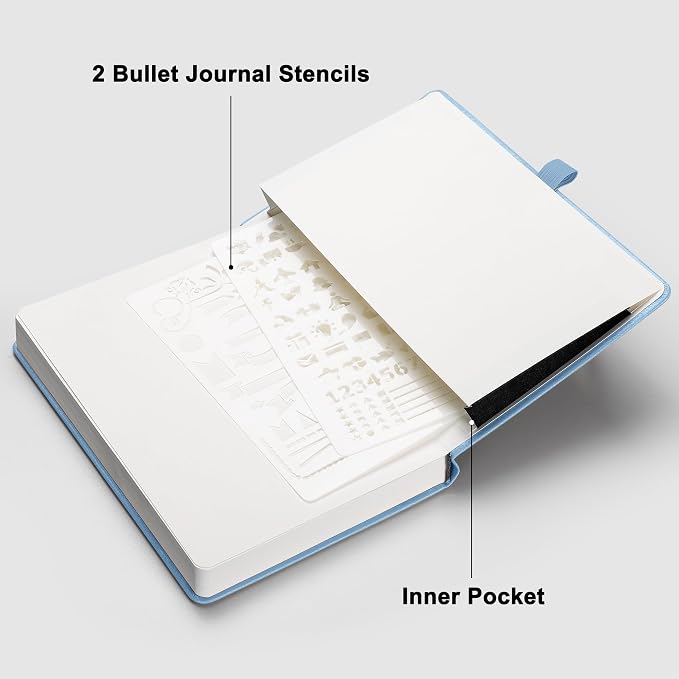 RETTACY Blank Journal Notebook, 192 Pages, A5 Medium Size | Leather Hardcover - Image 7