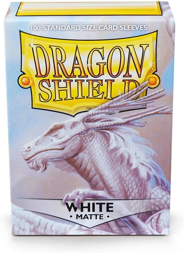 5 Packs Dragon Shield Matte White Standard Size 100 ct Card Sleeves Value - Image 4