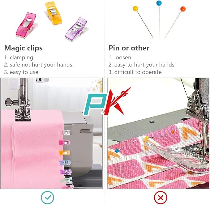 Doukey Large Sewing Clips Fabric Clips 50PCS Jumbo Quilt Clips - Image 6
