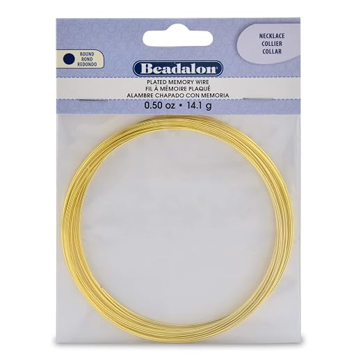 Beadalon Carbon Steel Memory Wire, 0.5 oz, Approx. 18 coils by Beadalon