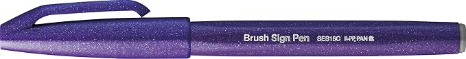 Pentel Fude Touch Sign Pen, Felt Pen Like Brush Stroke - Image 3