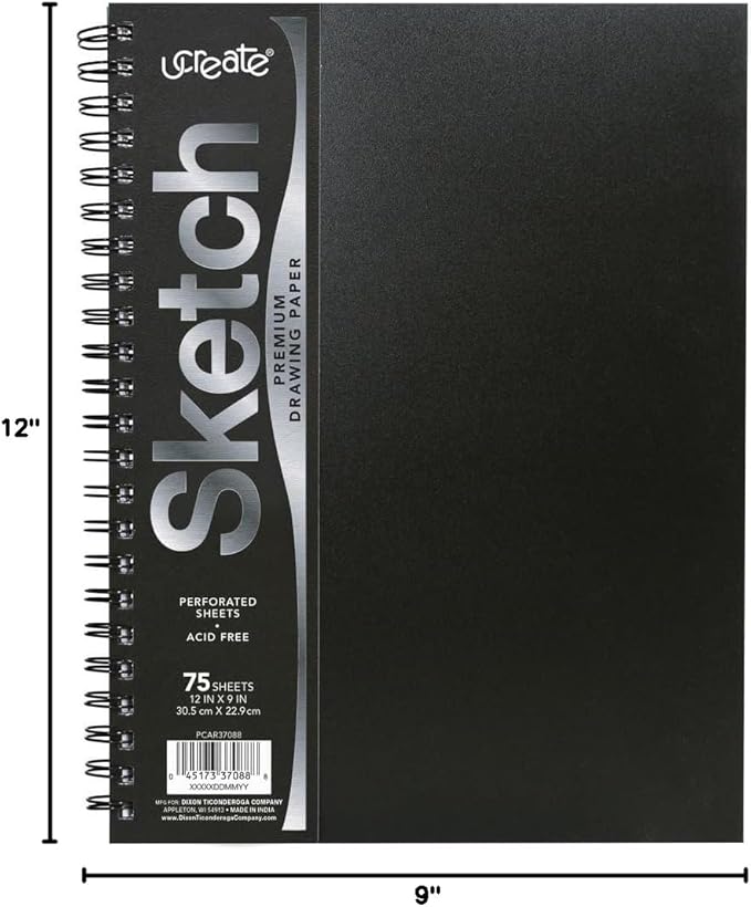 UCreate Poly Cover Sketch Book, Heavyweight, 75 Sheets - Image 3