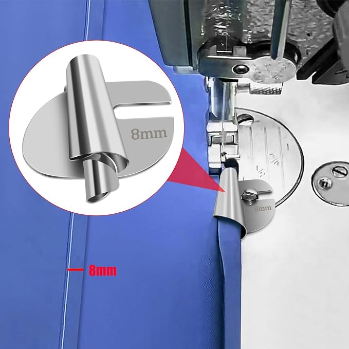 TOOVREN Sewing Rolled Hemmer Foot 8PCS Rolled Hem Presser Foot - Image 8