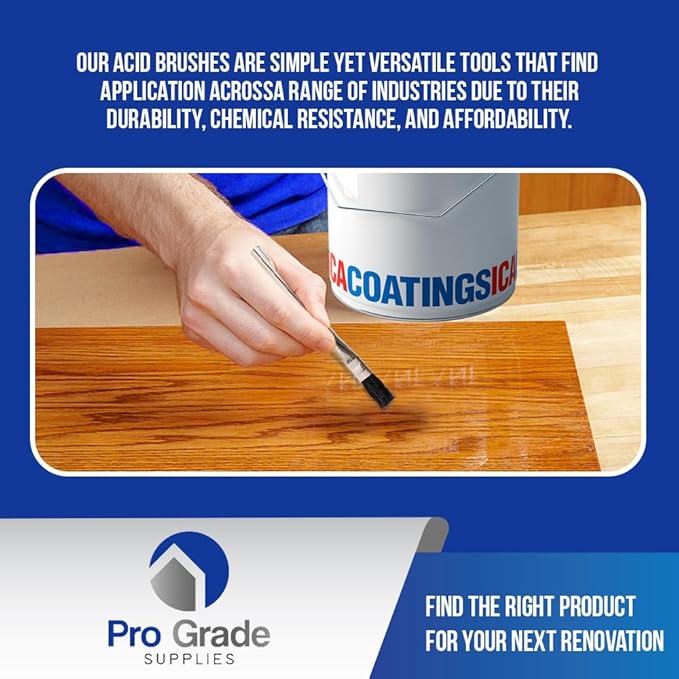 Pro Grade Acid Brushes 3/8" – Disposable Glue Brushes 72 Pack – Soldering Flux - Image 7