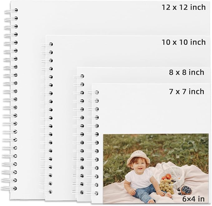10x10 Inch DIY Scrapbook Photo Album, Hardcover Kraft Paper Acid-Free, 50 Sheets - Image 9