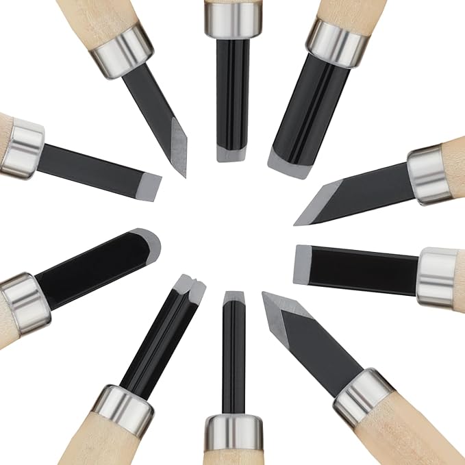 10pcs Professional Wood Carving Chisel Set - Image 7