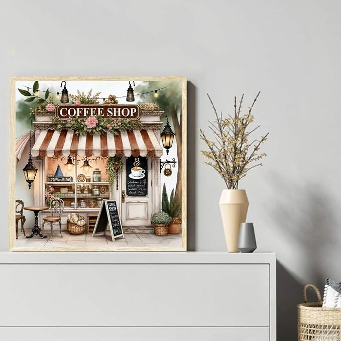 KYOQFVN Coffee Shop Cross Stitch Kits - Image 7