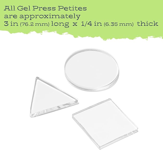 Gel Press Petites Monoprinting Plates 3 piece - Image 2