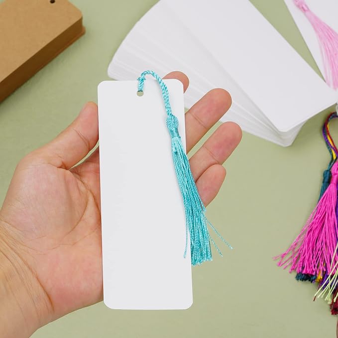 choyaxo 120 Pcs Kraft Paper Blank Bookmarks - Image 5