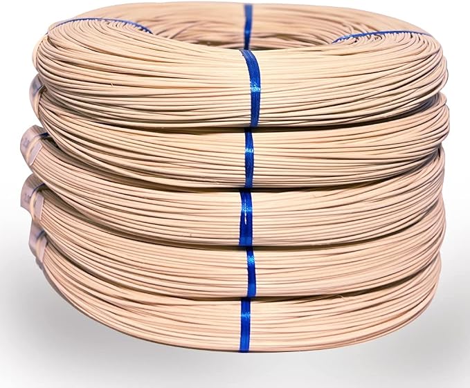 VFULIE 5PCS Basket Round Reeds #7 3.5mm 1-Pound Coil Basket Weaving Canes by VFULIE