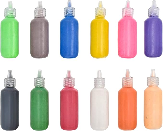 MEIEST Craft/Terrarium Sand 12pcs Assorted Colors Pack 1.25oz Bottles, Sand by Unknown