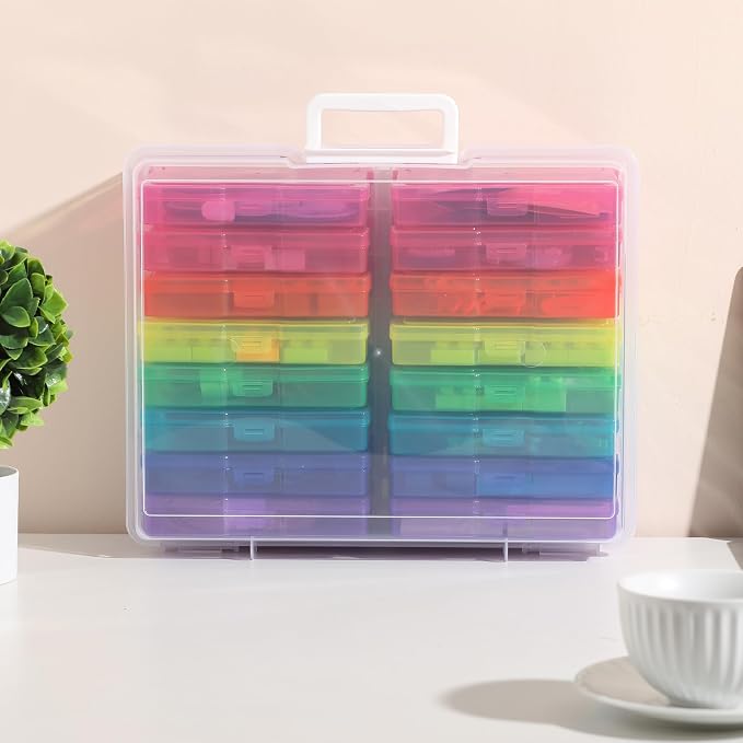 novelinks Photo Storage Box and 16 Inner 4" x 6" Photo Storage Containers | - Image 5