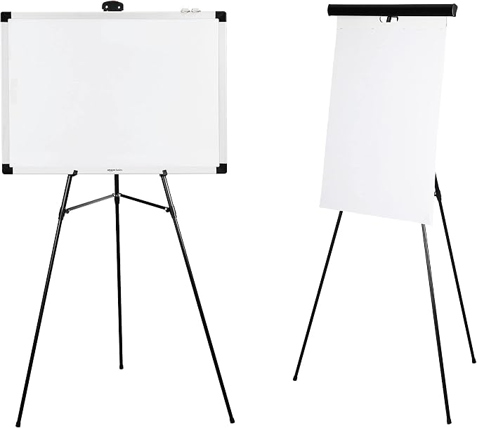 Amazon Basics High Boardroom Height Adjustable Flipchart Whiteboard and Display - Image 4