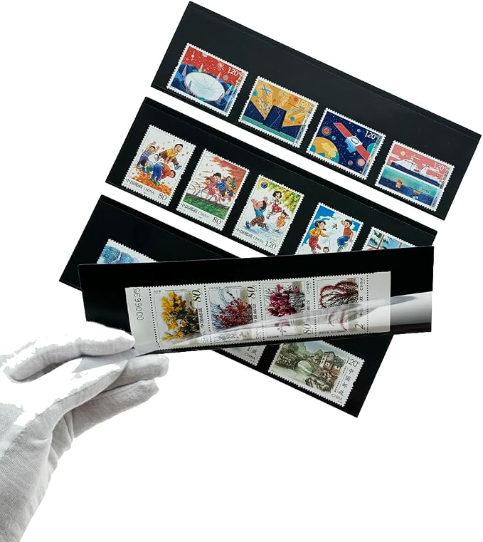 Philatelic Display Black Card Stamp Cover Stamp Collection Stamp Storage by Unknown