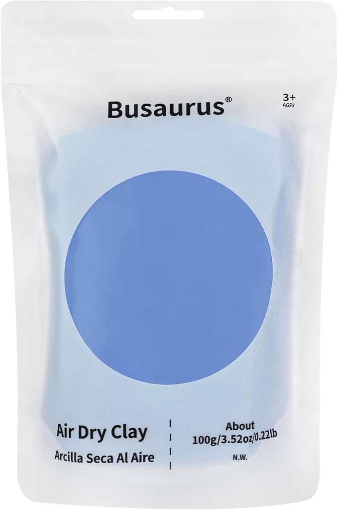 100g Cornflower Blue Air Dry Foam Clay, DIY Magic Model Clay by BusaurusToys